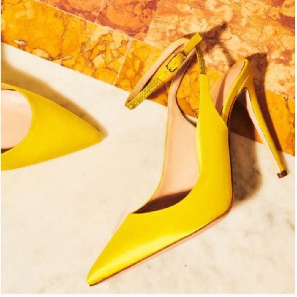 Sebastian Milano - Satin Slingback Heels